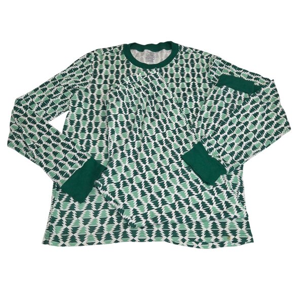 Carters Adult Large Green & White Christmas Tree Pajama Set 3961 - Picture 1 of 9